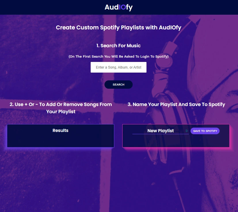 Audiofy app screenshot